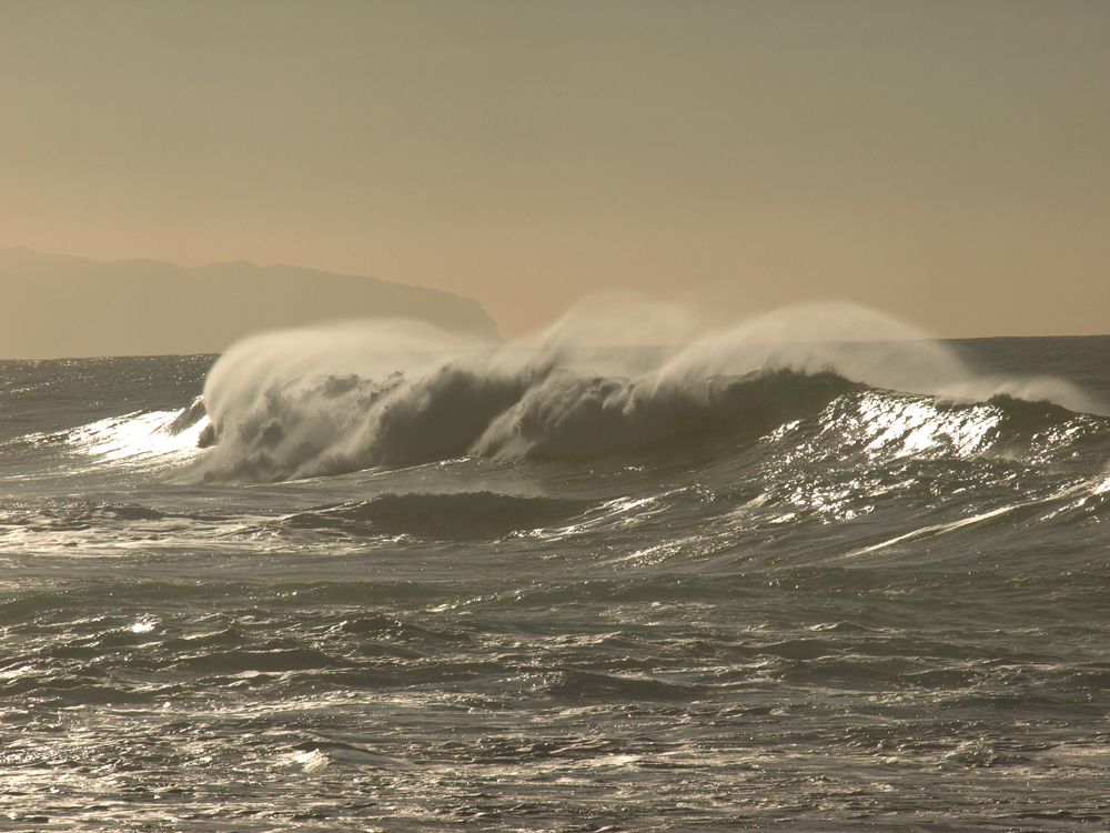 Tenerife's Sea at Sunset during a 'Yellow Alert