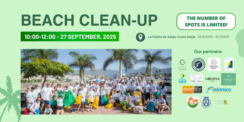 Join us for a beach clean up in la Caleta de Adele on 27th of September